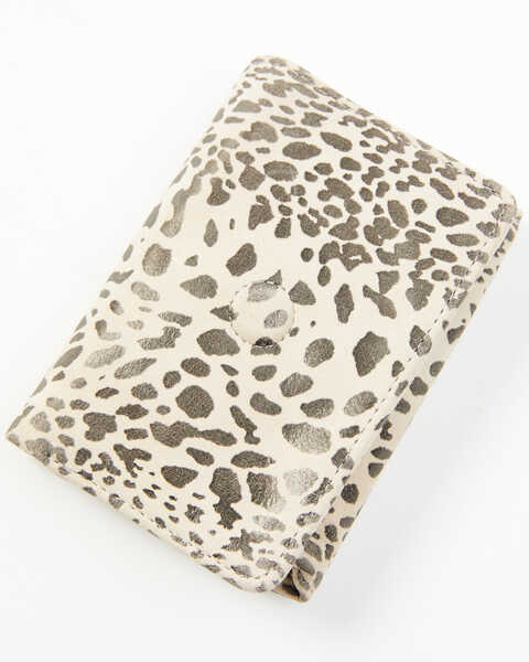 Hobo Women's Robin Cheetah Print Compact Wallet, Cheetah, hi-res