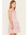 Image #2 - Sugar California Girls' Star Print Smocked Dress, Light Pink, hi-res