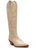 Image #1 - Coconuts by Matisse Women's Agency Tall Western Boots - Snip Toe , Ivory, hi-res