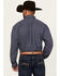 Image #4 - George Strait By Wrangler Men's Geo Print Long Sleeve Button-Down Stretch Western Shirt, Navy, hi-res