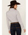 Image #4 - Rough Stock by Panhandle Women's Striped Long Sleeve Pearl Snap Western Shirt, Multi, hi-res