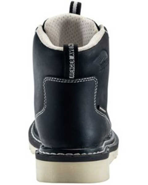 Image #5 - Avenger Women's Mid 6" Lace-Up Waterproof Wedge Work Boots - Carbon Toe, Black, hi-res