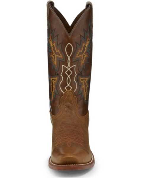 Image #3 - Nocona Men's 12" Vintage Western Boots - Square Toe, Tan, hi-res