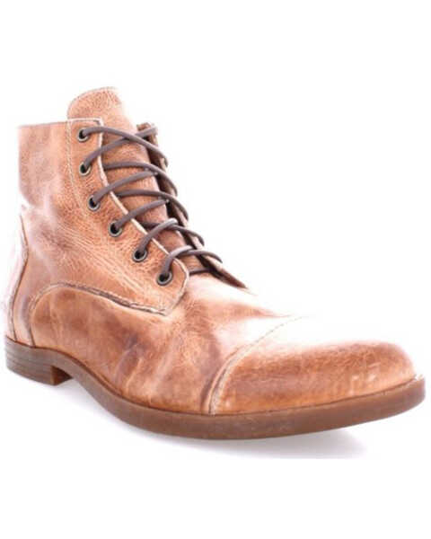 Image #1 - Bed Stu Men's Leonardo Western Casual Boots - Round Toe, Tan, hi-res