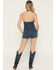 Image #4 - Show Me Your Mumu Women's Fort Worth Sleeveless Denim Romper, Dark Wash, hi-res