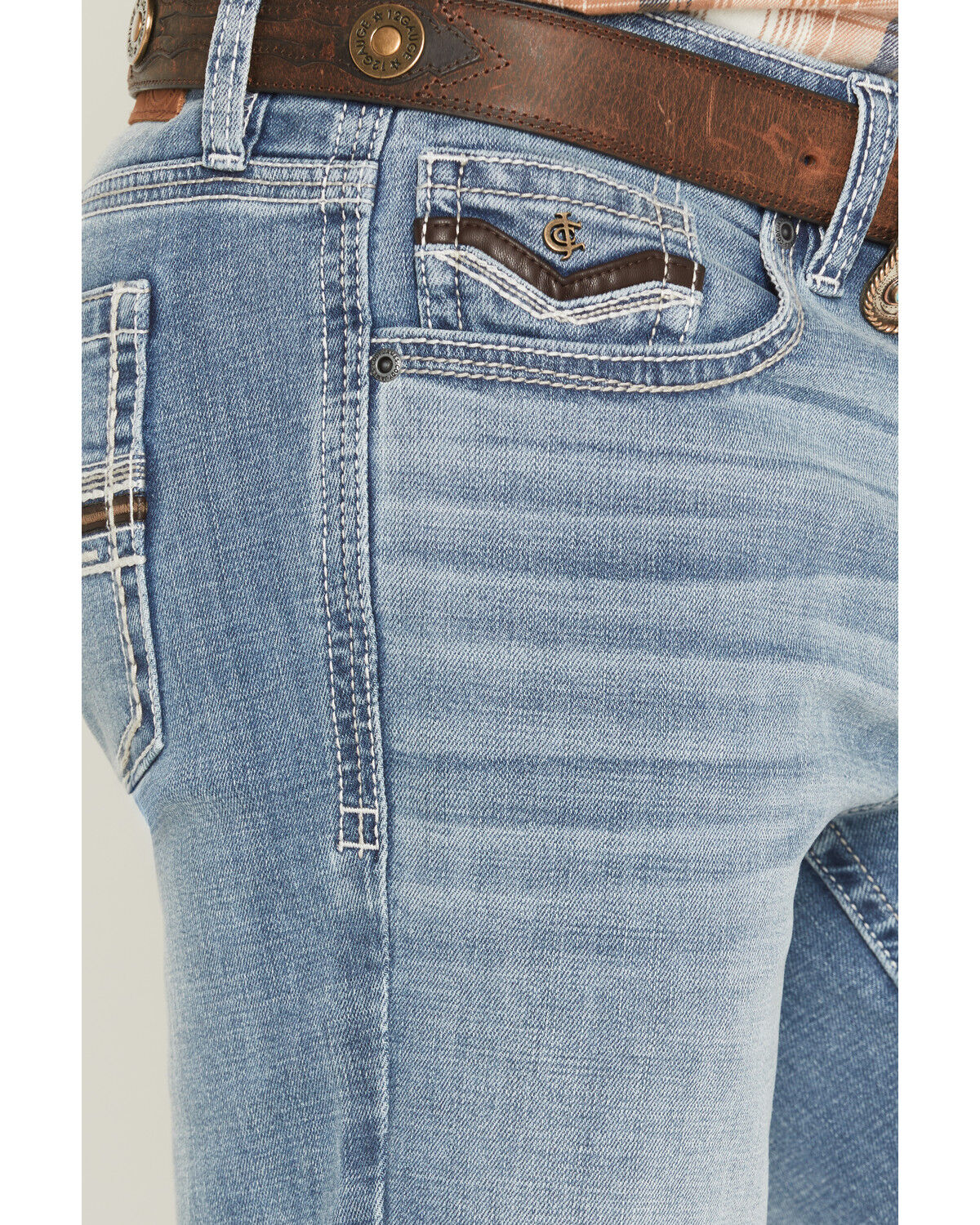 Image #2 - Cody James Men's Cooper Wash Duke Relaxed Bootcut Stretch Denim Jeans, Medium Wash, hi-res