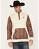 Image #1 - RANK 45® Men's Rosczow Southwestern Color Block 1/4 Snap Fleece Pullover, Tan, hi-res