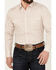 Ely Walker Men's Medallion Print Long Sleeve Pearl Snap Western Shirt, Beige/khaki, hi-res