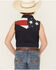 Image #4 - Cody James Boys' 2nd Amendment Bubba Sleeveless Snap Western Shirt, Red, hi-res
