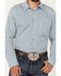 Image #3 - Gibson Trading Co Men's Bullseye Geo Print Long Sleeve Button-Down Western Shirt , Light Blue, hi-res
