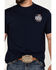 Image #2 - Kerusso Men's Hold Fast Antique Flag Short Sleeve Graphic T-Shirt, Black, hi-res