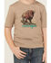 Image #2 - Wrangler Boys' Buffalo Short Sleeve Graphic T-Shirt, Grey, hi-res