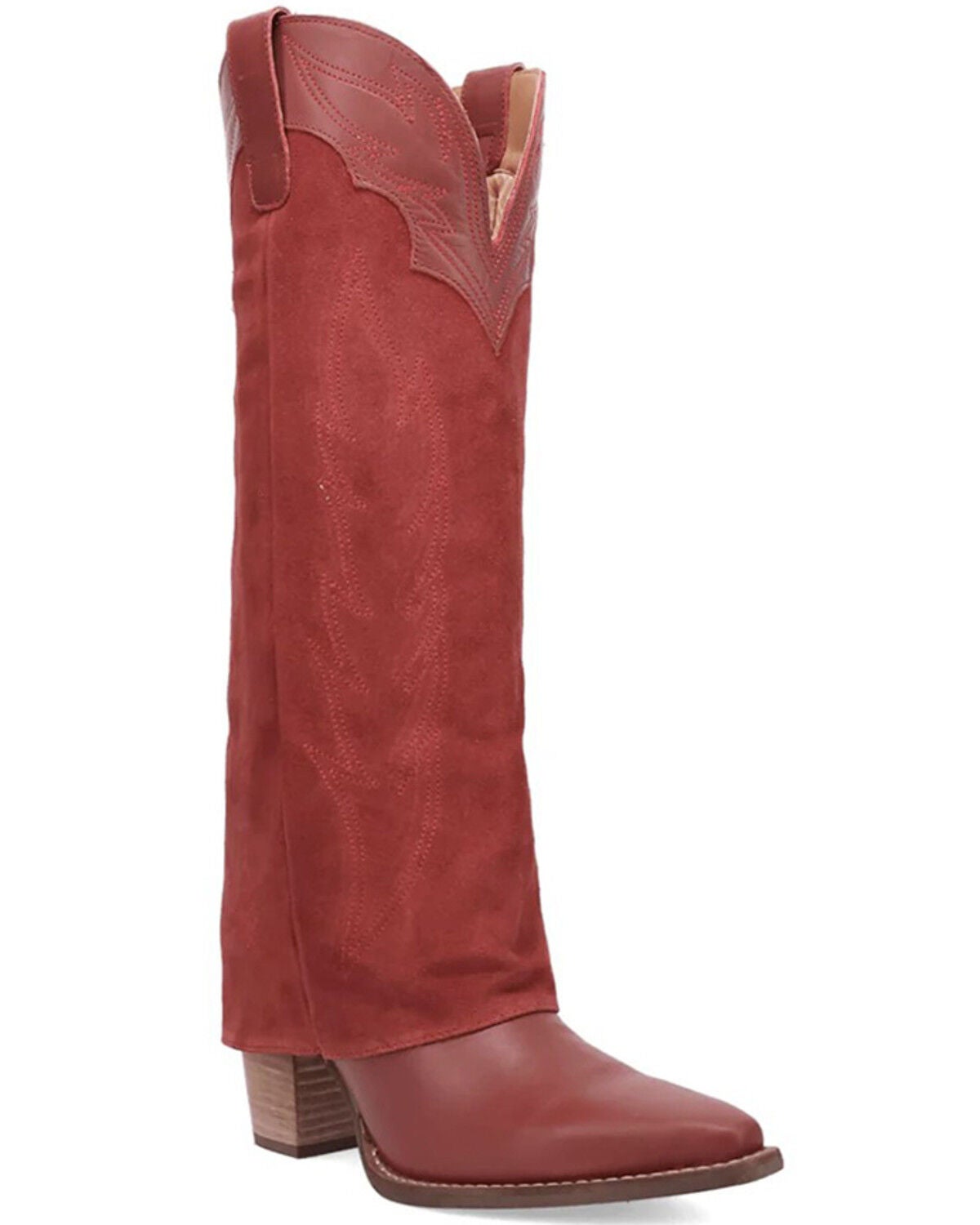 Dingo Women's Wild Horses Tall Western Boots - Snip Toe, Red, hi-res