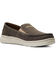 Image #1 - Ariat Men's Heather Brown Hilo 360 Canvas Slip-On Casual Shoe - Moc Toe, Brown, hi-res