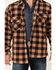 Outback Trading Co Men's Plaid Long Sleeve Button-Down Western Flannel Shirt , Lt Brown, hi-res