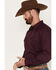 Image #2 - Moonshine Spirit Men's Comet Long Sleeve Snap Western Shirt, Purple, hi-res