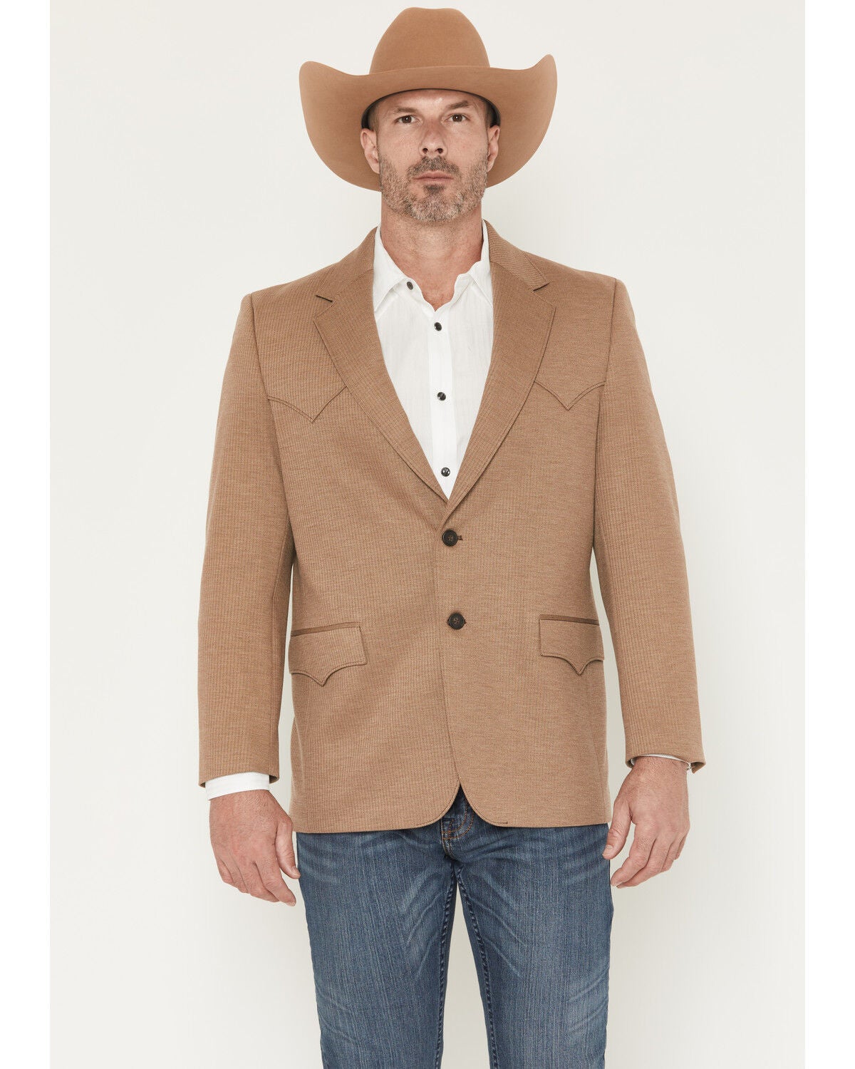 Image #1 - Circle S Men's Plano Sportcoat, Camel, hi-res
