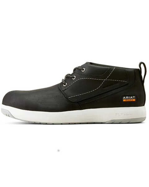 Image #2 - Ariat Men's Conveyer Work Shoes - Composite Toe , Black, hi-res