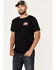 Moonshine Spirit Men's Mason Jar Graphic Short Sleeve T-Shirt , Black, hi-res