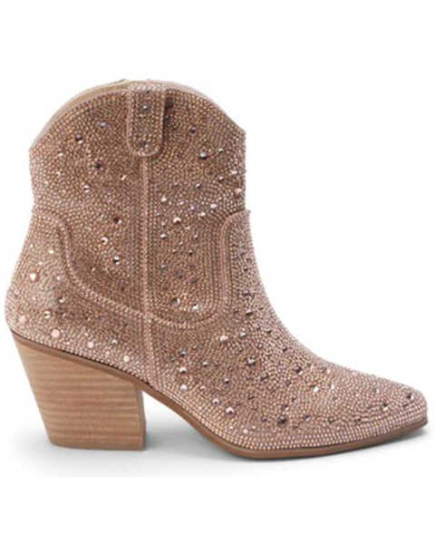 Image #2 - Matisse Women's Harlow Western Fashion Booties - Pointed Toe, Rose Gold, hi-res