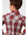 Roper Boys' Multi Plaid Long Sleeve Western Shirt , Red, hi-res