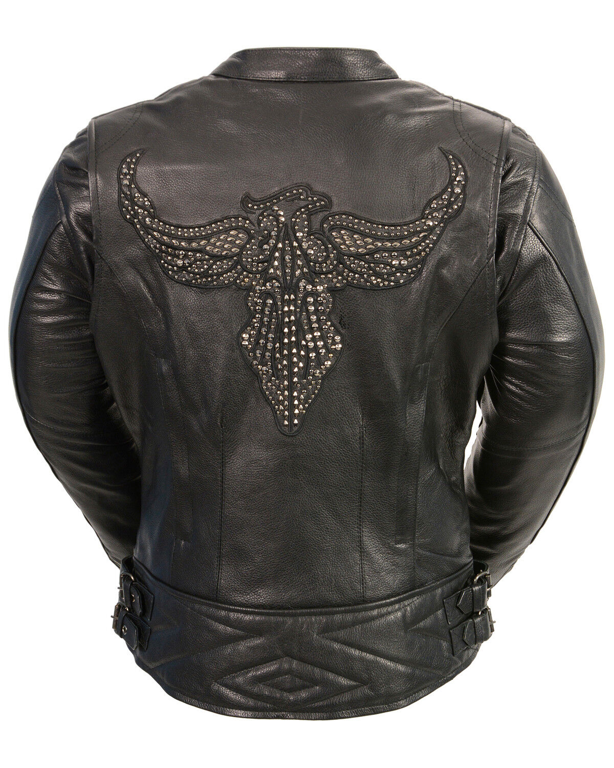 Image #3 - Milwaukee Leather Women's Concealed Carry Embroidered Phoenix Leather Jacket, Black, hi-res