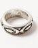 Image #4 - Idyllwind Women's Steer Head Ring Set - 3 Piece, Silver, hi-res