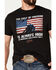 Image #2 - Kerusso Men's Hold Fast JFK Flag Short Sleeve Graphic T-Shirt, Black, hi-res