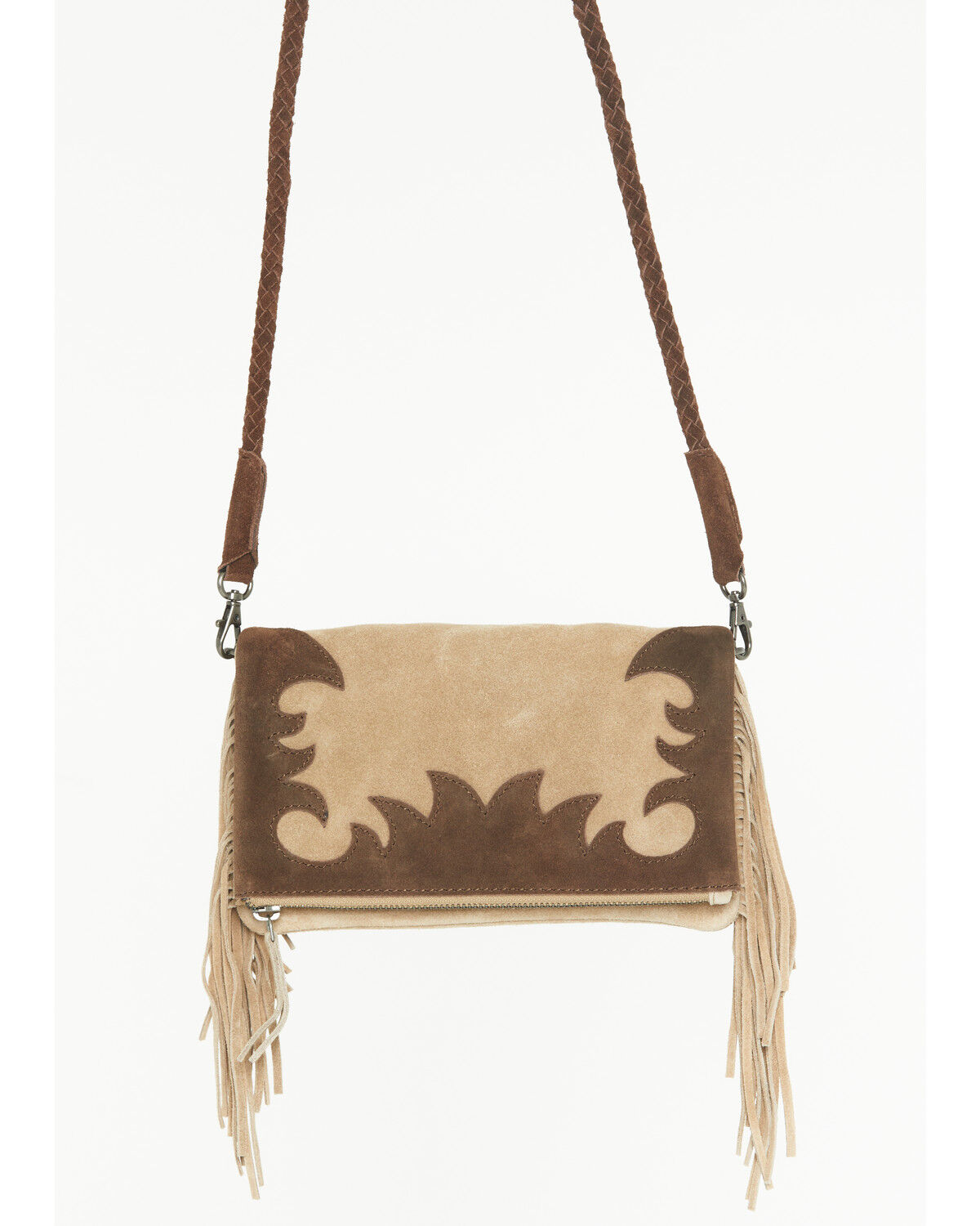 Image #2 - Idyllwind Women's Dorothy Suede Crossbody Bag, Khaki, hi-res
