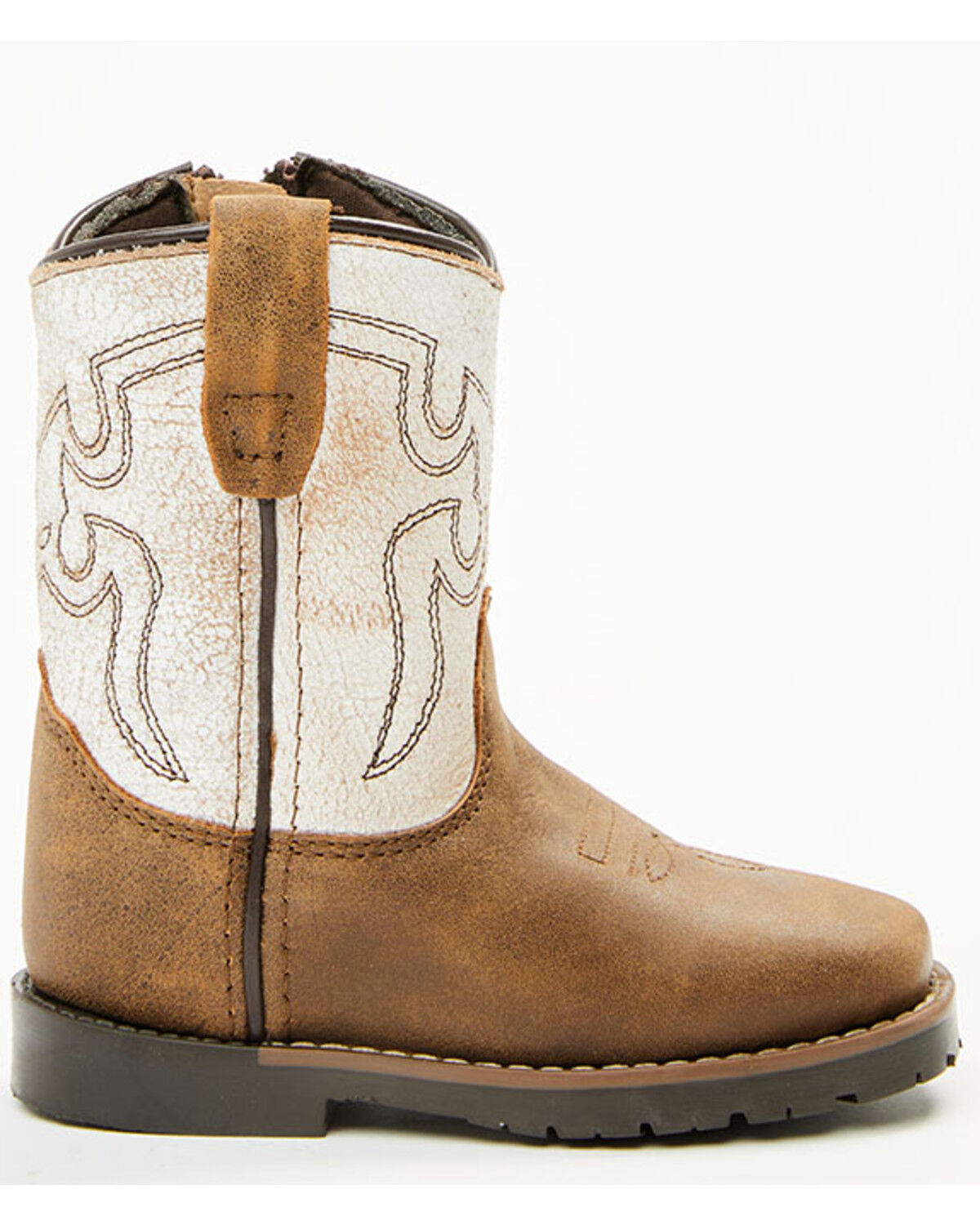 Image #2 - Cody James Toddler Boys' Little Luke Western Boots - Square Toe, Brown, hi-res