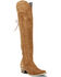 Image #1 - Lane Women's Lexington Suede Over The Corset Western Boots - Snip Toe, Caramel, hi-res