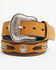 Image #1 - Cody James Men's Overlay Ribbon Belt, Black, hi-res