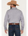 Image #4 - RANK 45&reg; Men's Tornado Geo Print Long Sleeve Button-Down Stretch Western Shirt, Blue, hi-res