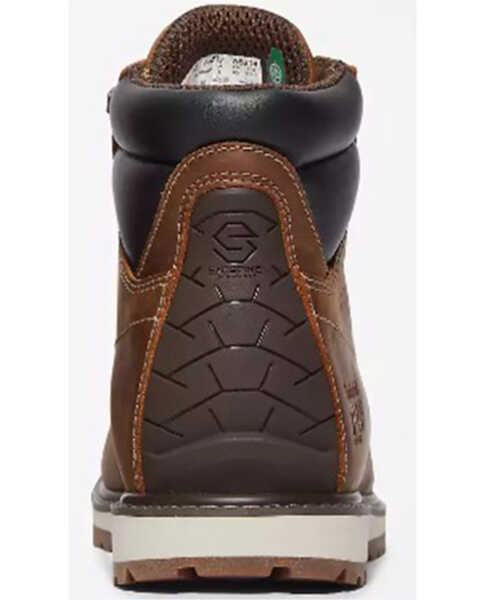 Image #4 - Timberland Pro Men's 6" Irvine Work Boots - Soft Toe, Brown, hi-res