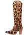 Image #3 - Dingo Women's Spur Crazy Leopard Print Tall Western Boots - Round Toe, Leopard, hi-res