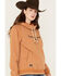 Image #2 - Kimes Ranch Women's Two Scoops Logo Pullover Fleece Hoodie , Rust Copper, hi-res