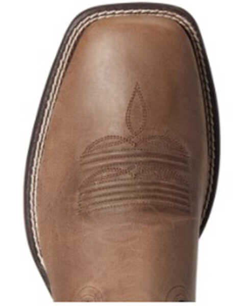 Image #4 - Ariat Men's Authentic Layton Western Boot - Broad Square Toe , Brown, hi-res