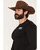 Image #3 - Cowboy Hardware Men's Outlaw Whiskey Long Sleeve Graphic T-Shirt, Black, hi-res