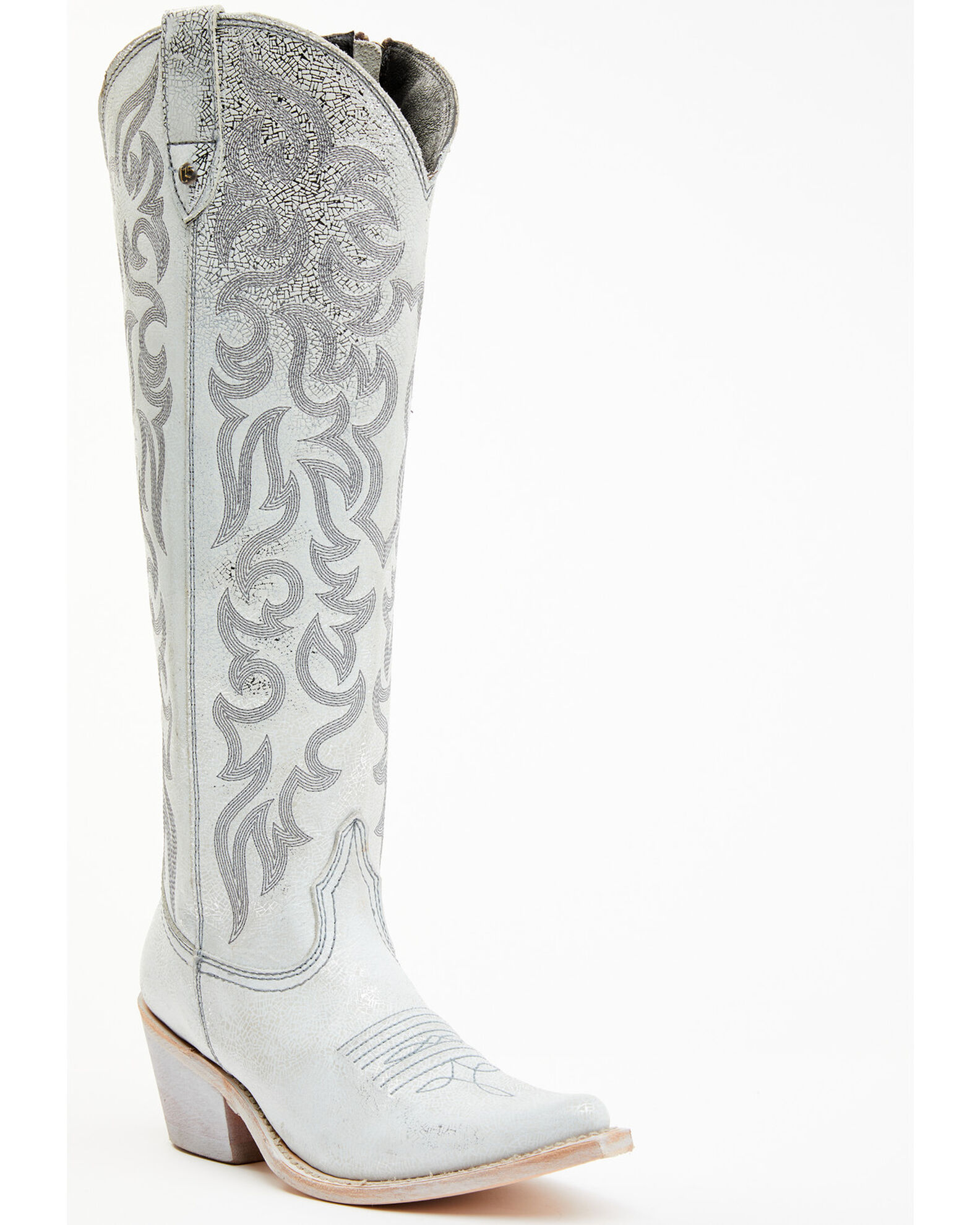 Liberty Black Women s Allie Nite Life Embroidered Tall Western Boots Pointed Toe Sheplers