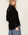 Image #4 - Panhandle Women's Retro Studded Long Sleeve Snap Western Shirt , Black, hi-res