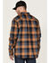 Hawx Men's FR Plaid Print Long Sleeve Button Down Work Shirt , Brown, hi-res