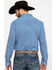 Image #2 - Scully Signature Soft Series Men's Geo Print Long Sleeve Western Shirt, Blue, hi-res