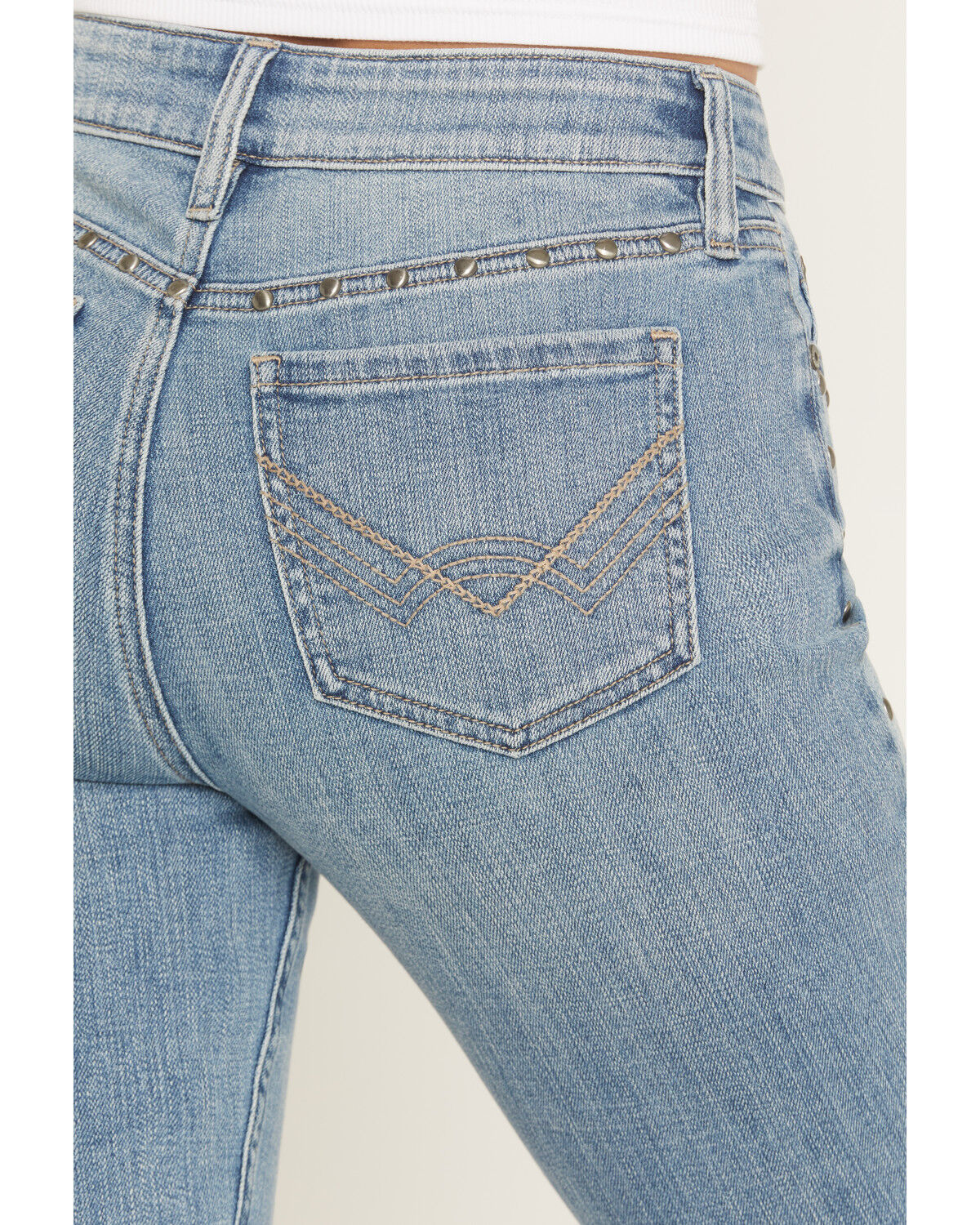 Image #4 - Idyllwind Women's Popla Medium Wash Legend High Rise Bootcut Stretch Denim Jeans, Medium Wash, hi-res