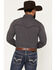 Image #4 - Rock & Roll Denim Men's TEK Geo Print Long Sleeve Snap Western Shirt, Black, hi-res