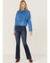 Image #3 - Idyllwind Women's Off Leather Fringe Jacket, , hi-res