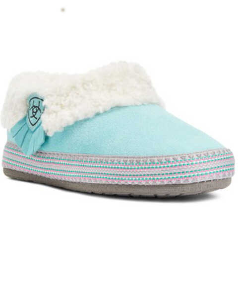Image #1 - Ariat Women's Melody Slipper - Round Toe, Turquoise, hi-res