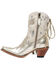 Junk Gypsy Women's Spirit Animal Ombre Fringe Western Fashion Booties - Snip Toe , Gold, hi-res