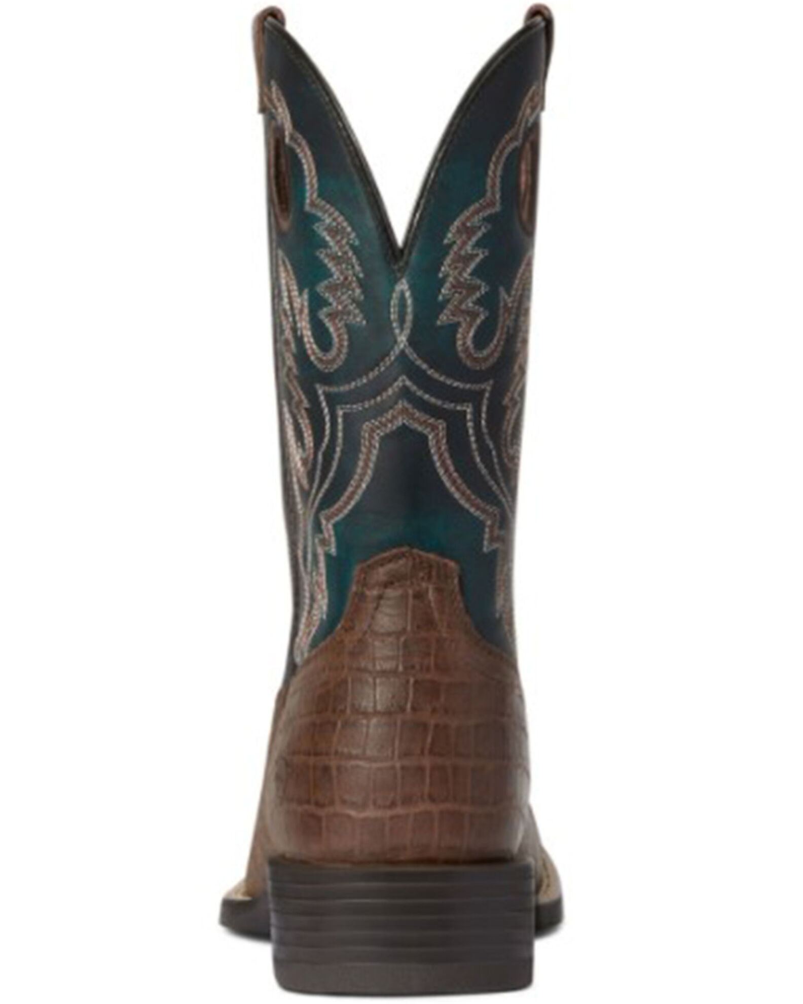 Ariat Men s Crocodile Print Sport Buckout Western Performance Boots Broad Square Toe Sheplers