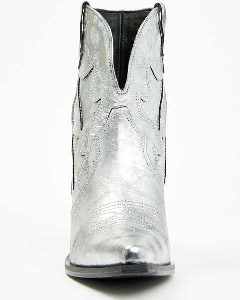 Image #4 - Free People Women's Way Out West Metallic Western Boots - Snip Toe , Silver, hi-res