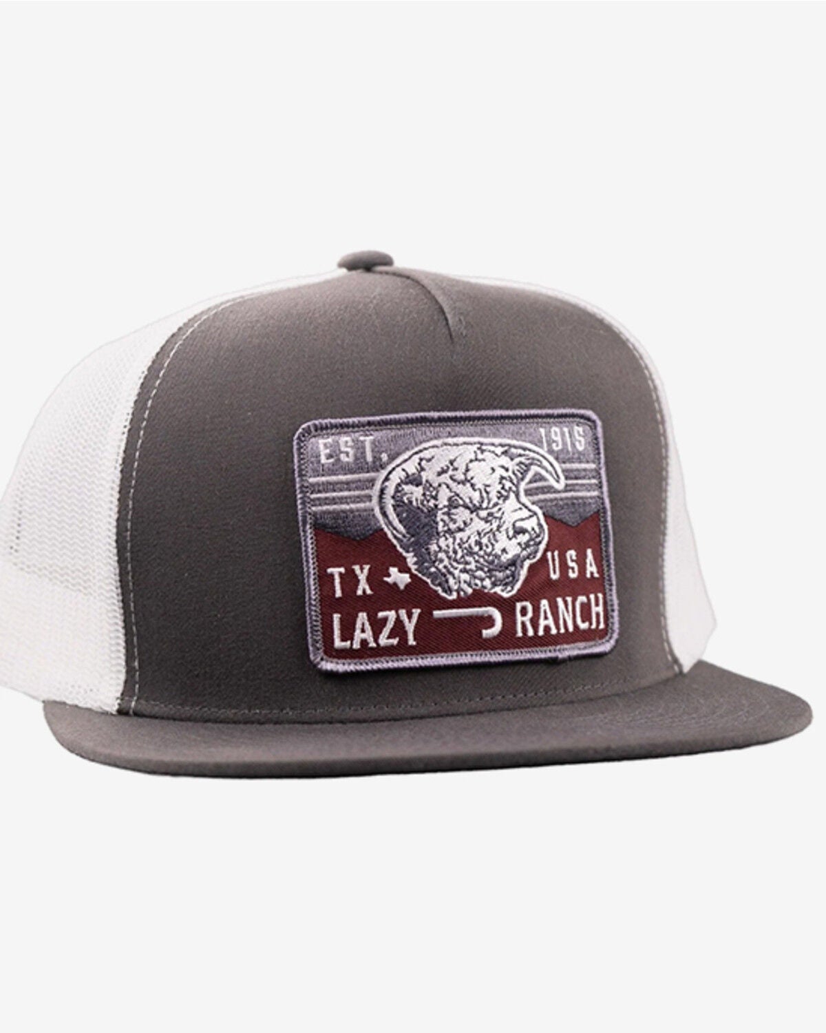 Lazy J Ranch Wear Men's Red Rock Ball Cap, Grey, hi-res